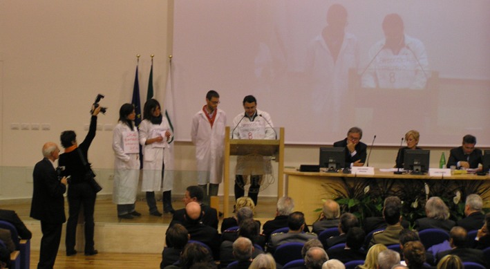 Manifestazione precari Università Ancona